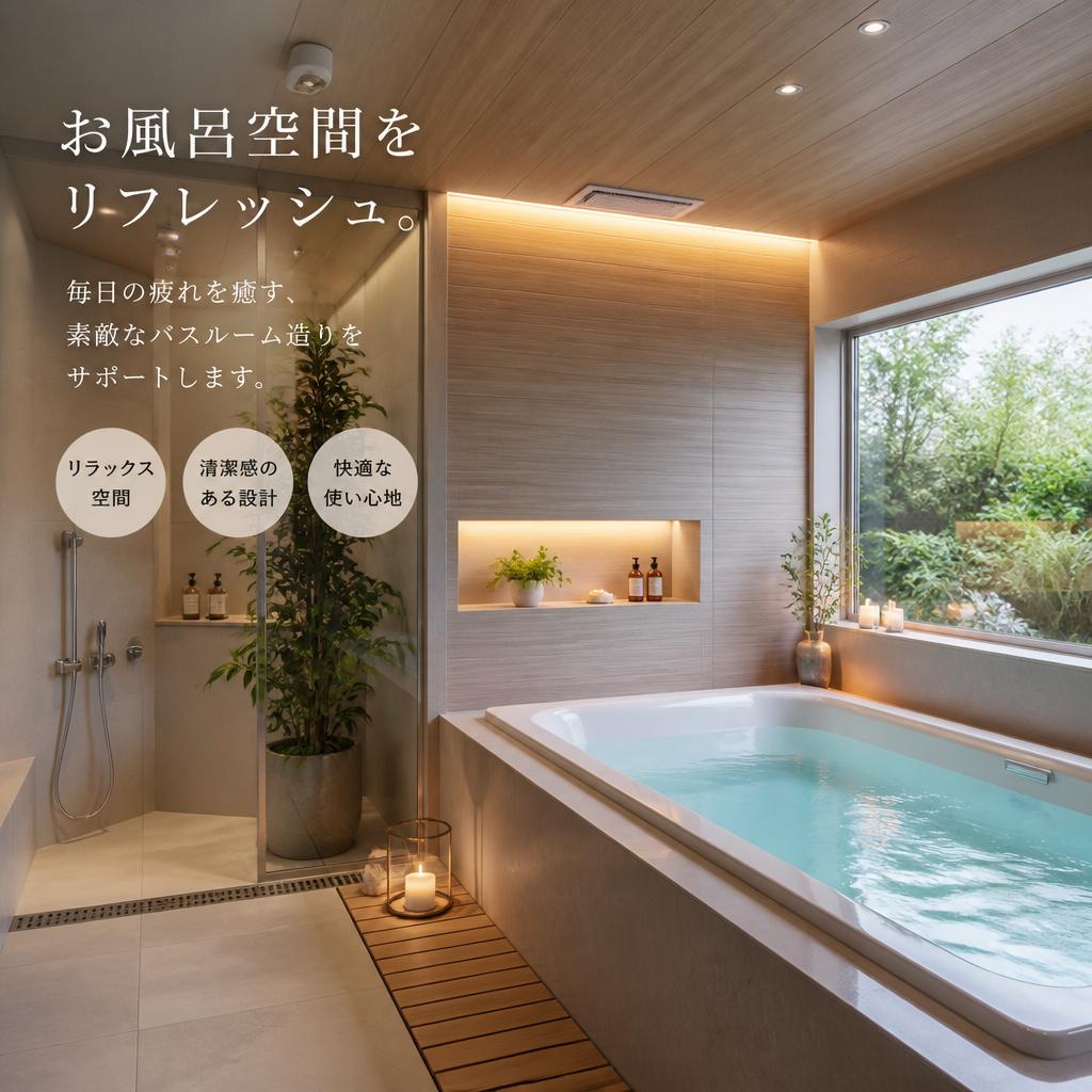 4. お風呂リフォーム：至福のひとときを