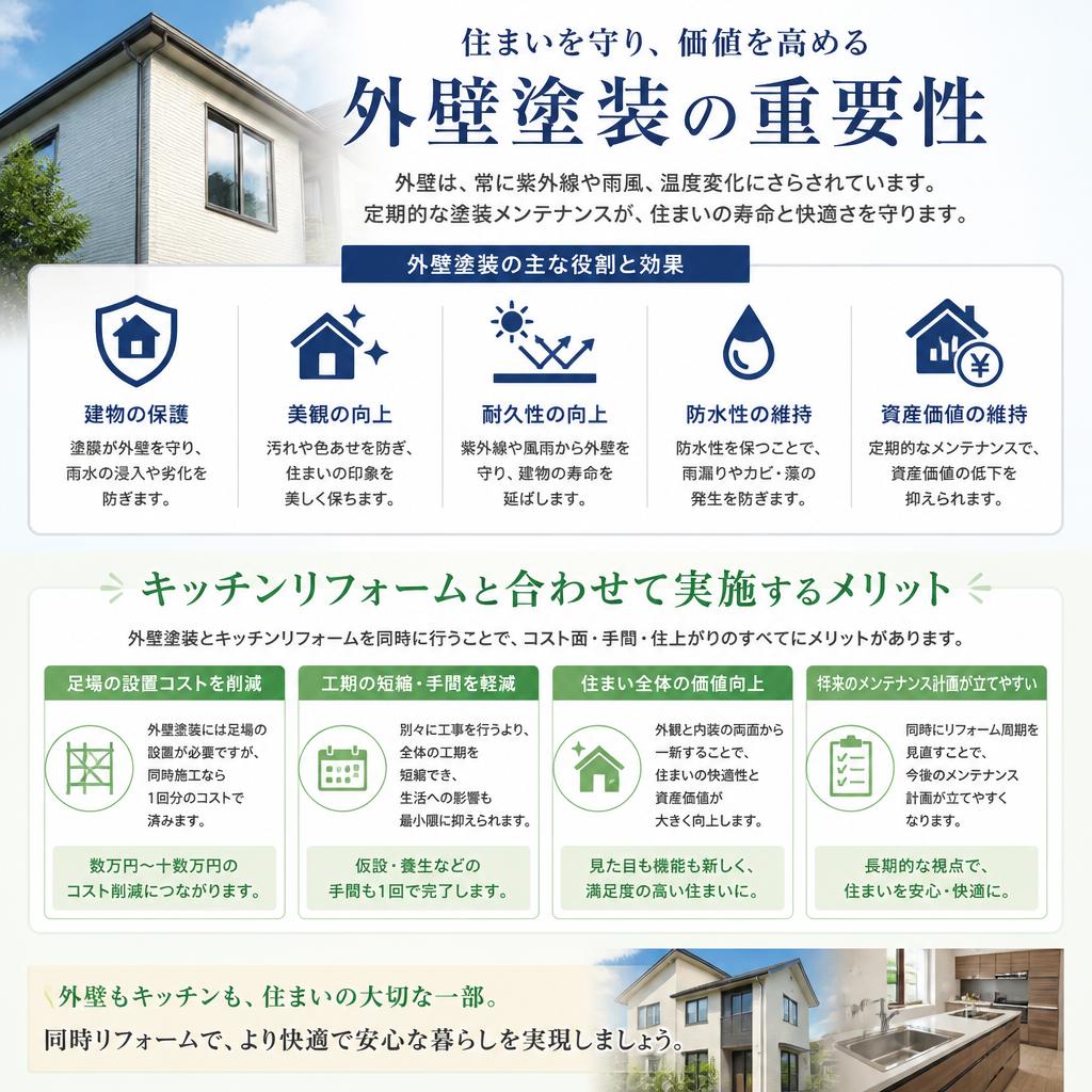 外壁塗装で家全体を美しく