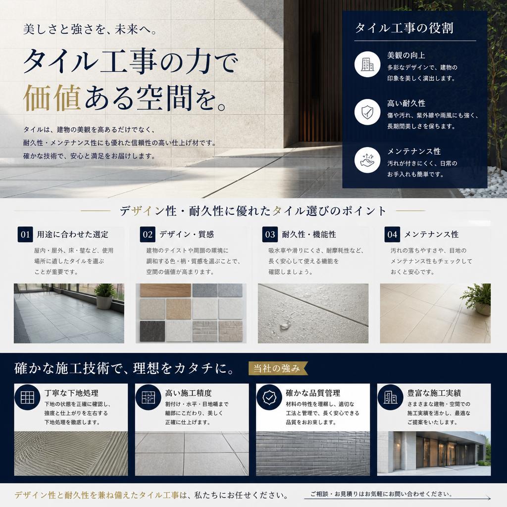 タイル工事の重要性