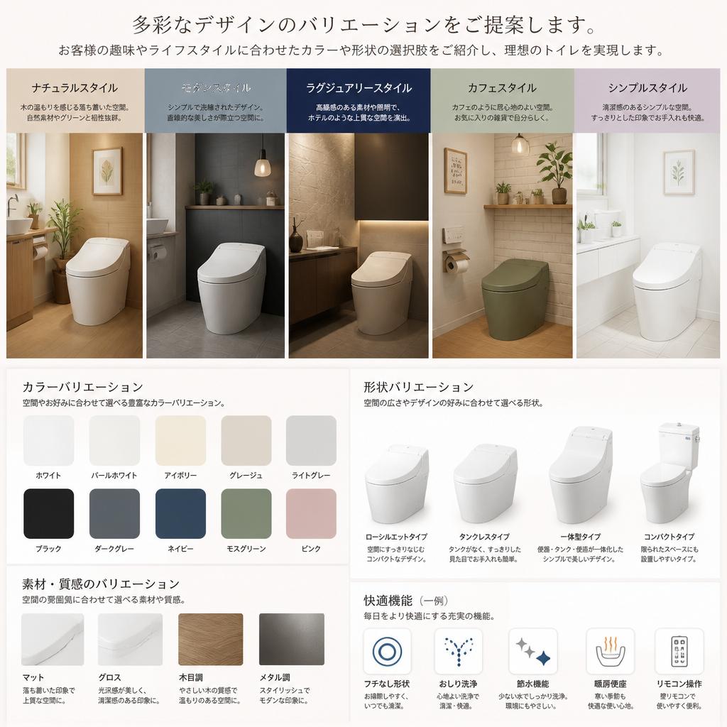 デザインのバリエーション