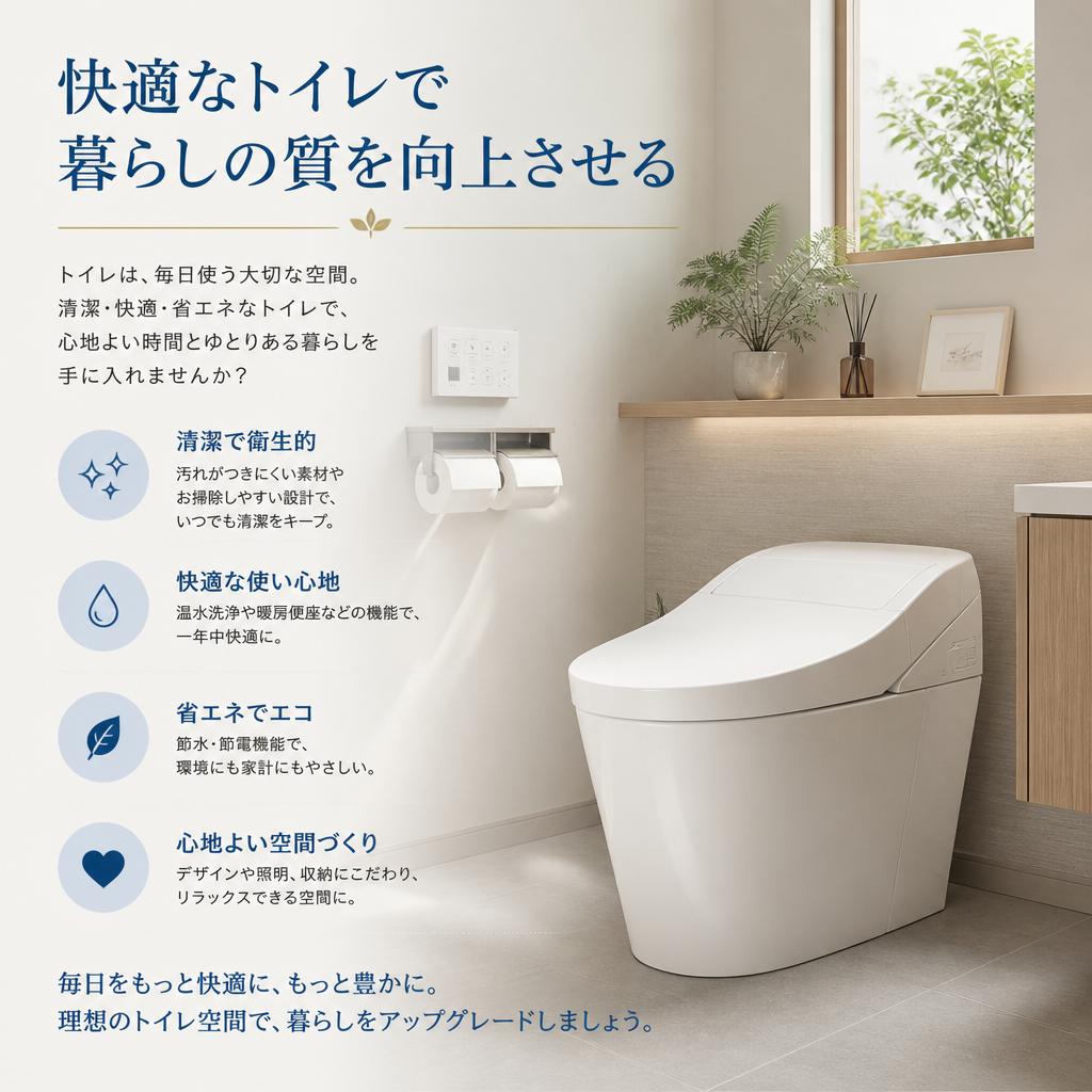 快適なトイレで暮らしの質を向上させる