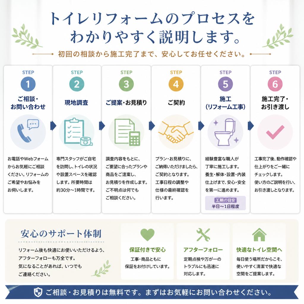 施工プロセスの流れ