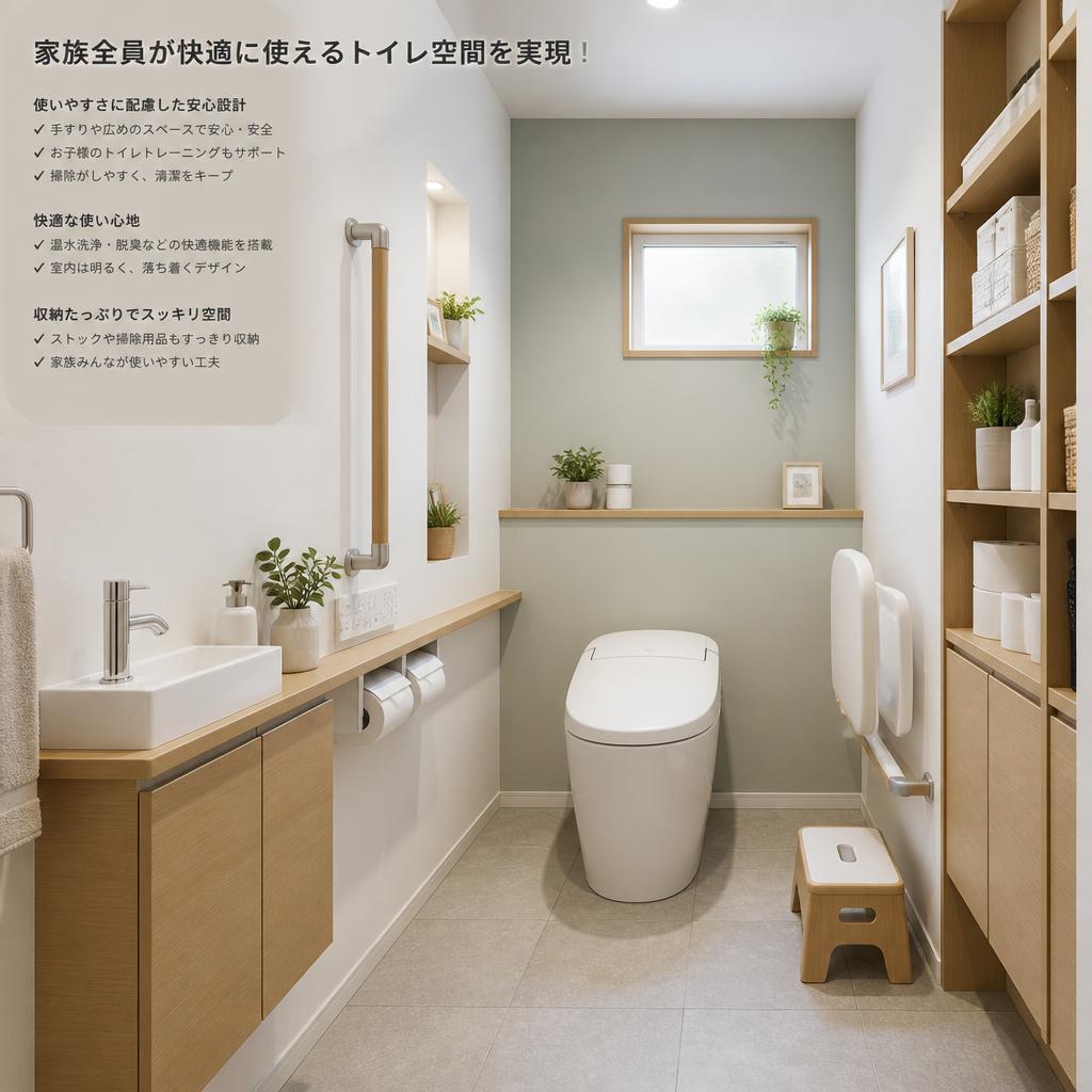 家族全員が快適に使えるトイレ空間を実現！