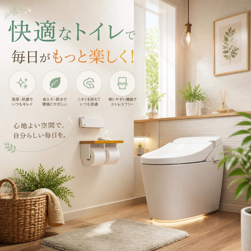 快適なトイレで毎日がもっと楽しく！