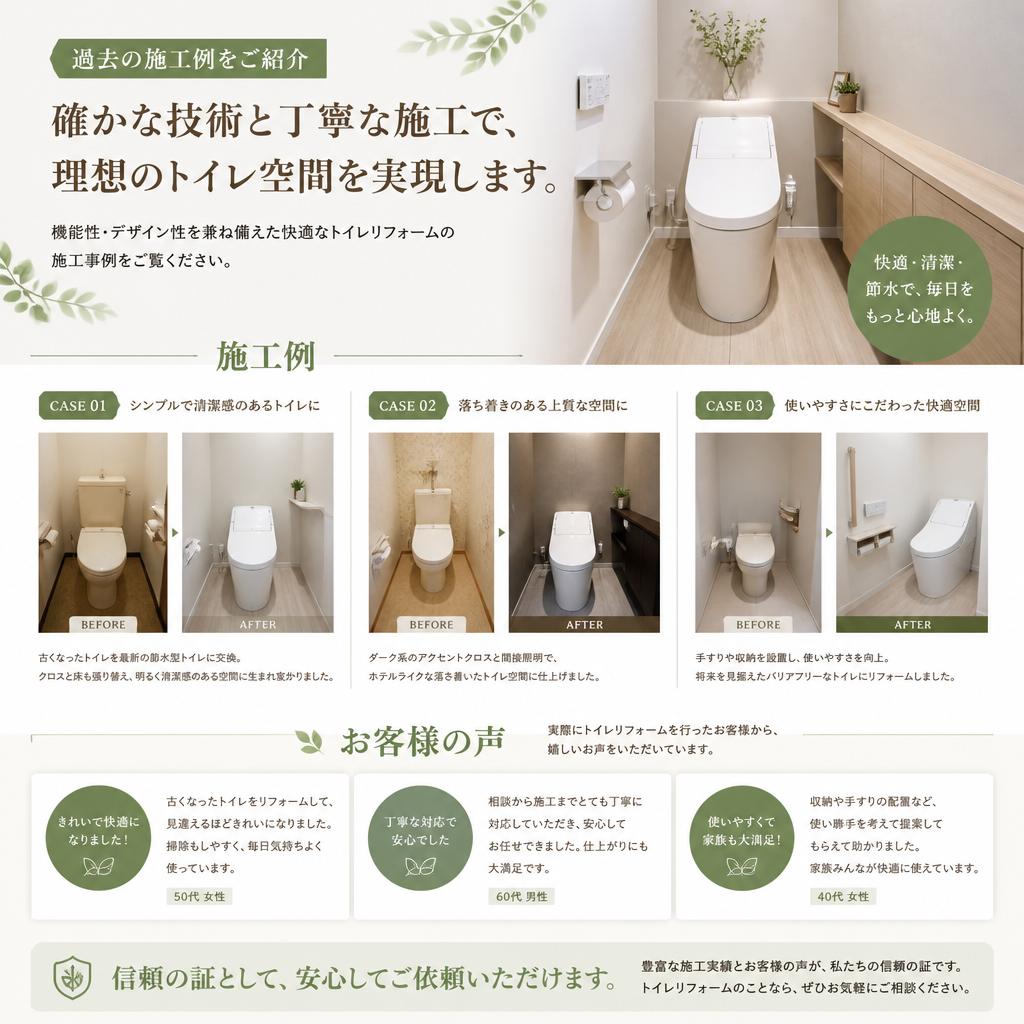 施工実績とお客様の声