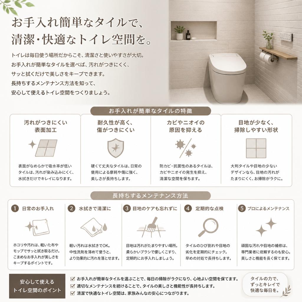 4. お手入れが楽になるトイレローンチ