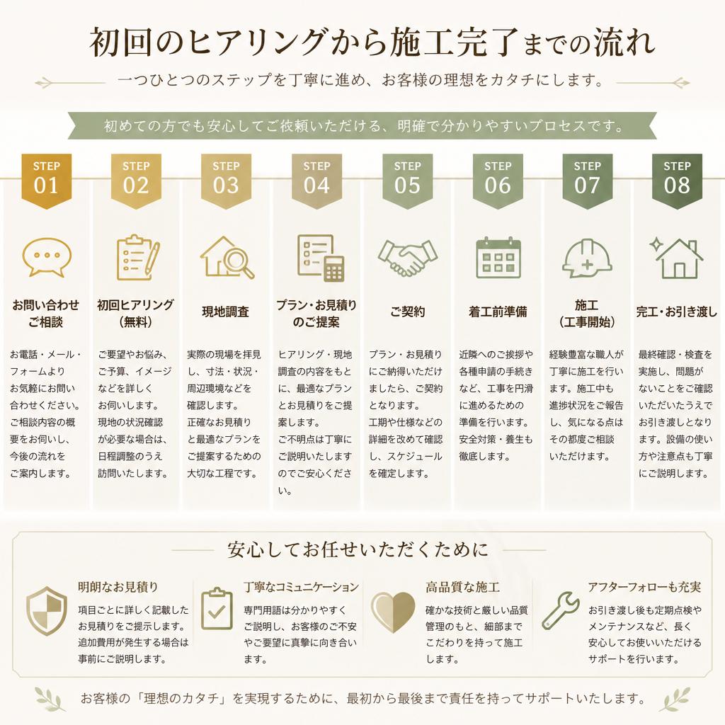 リフォーム提案の流れ